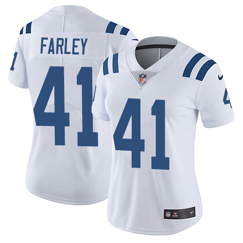 Indianapolis Colts #41 Limited Matthias Farley White Nike NFL Road Women Vapor Untouchable jerseys->youth nfl jersey->Youth Jersey